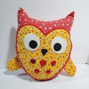 Handmade Owl Plush Pillow throw decor